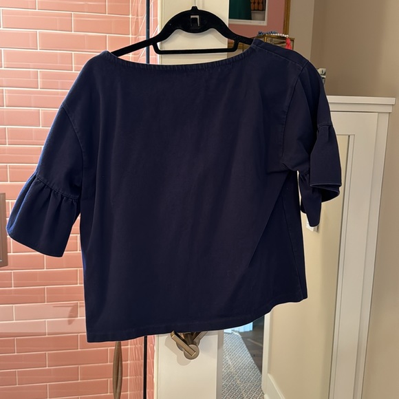 JCrew Ruffle Sleeve Top - Picture 4 of 4